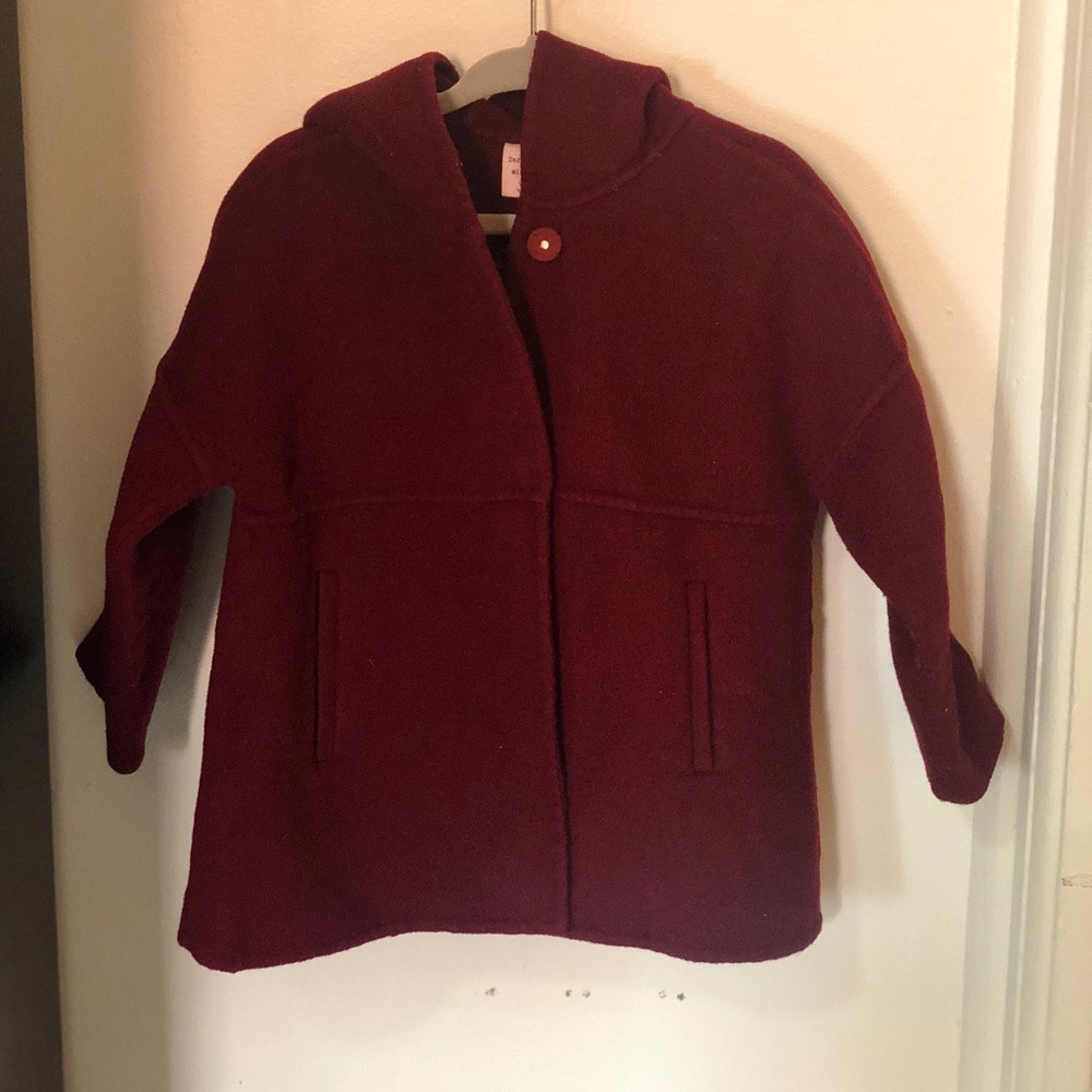 Zara baby girl wool coat size 2/3